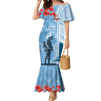 FSM Verterans Day Mermaid Dress Their Lives Your Freedom LT9 Women Blue - Polynesian Pride