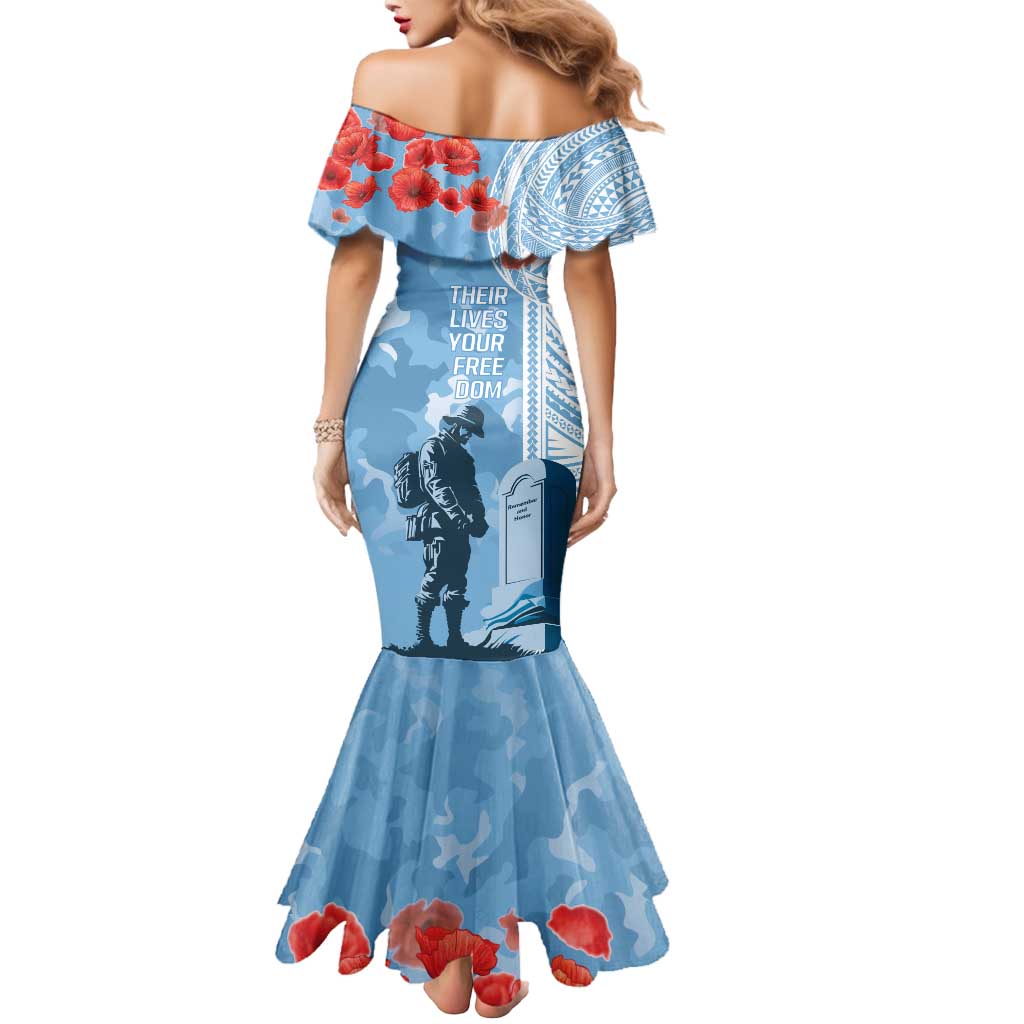 FSM Verterans Day Mermaid Dress Their Lives Your Freedom LT9 - Polynesian Pride