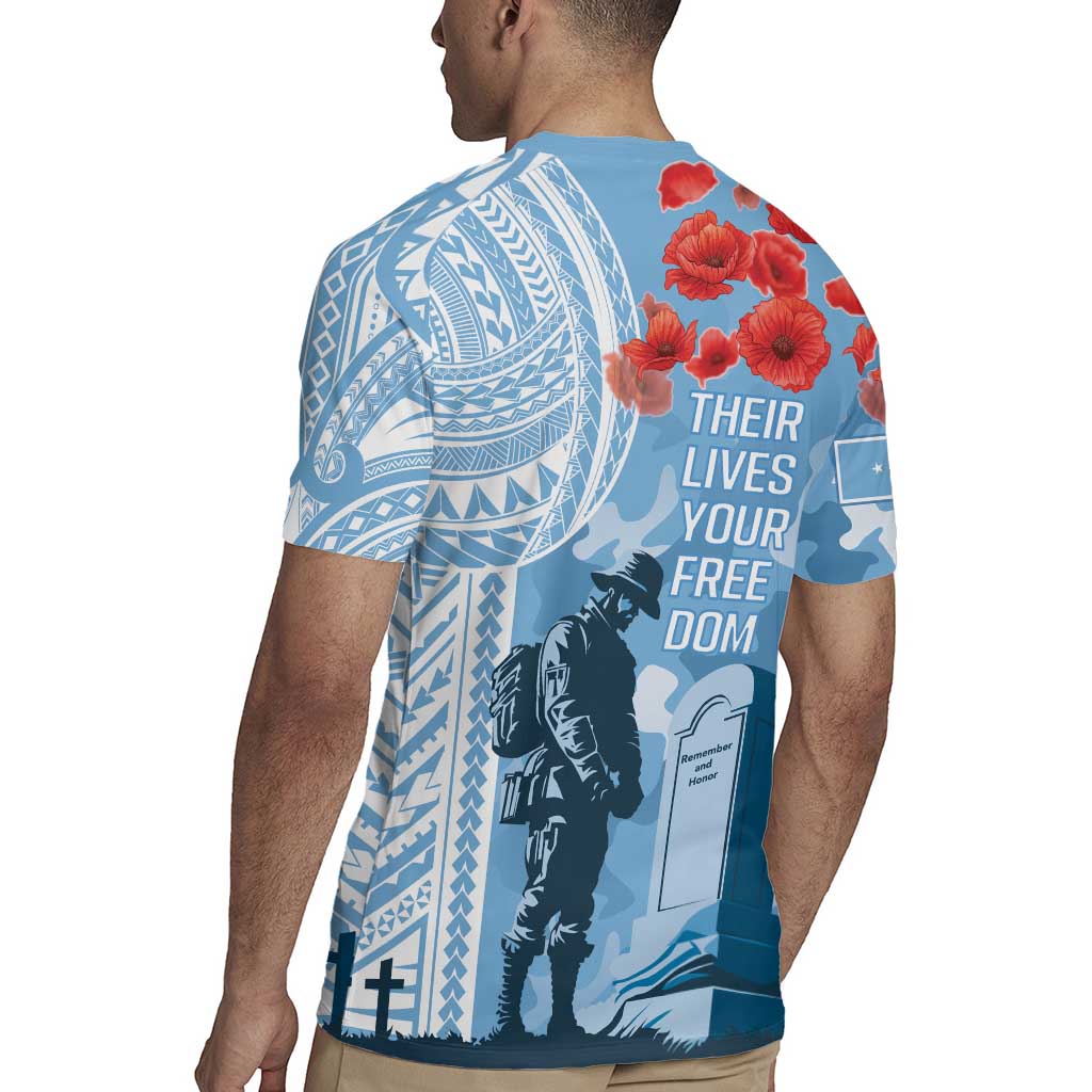 FSM Verterans Day Rugby Jersey Their Lives Your Freedom LT9 - Polynesian Pride