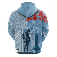 FSM Verterans Day Zip Hoodie Their Lives Your Freedom LT9 - Polynesian Pride