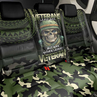 Veterans Day Back Car Seat Cover War Never Leaves A Veteran Proud Military LT9 - Polynesian Pride