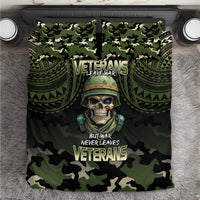 Veterans Day Bedding Set War Never Leaves A Veteran Proud Military LT9 Black - Polynesian Pride