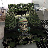 Veterans Day Bedding Set War Never Leaves A Veteran Proud Military LT9 - Polynesian Pride