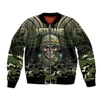 Veterans Day Bomber Jacket War Never Leaves A Veteran Proud Military LT9 Unisex Black - Polynesian Pride
