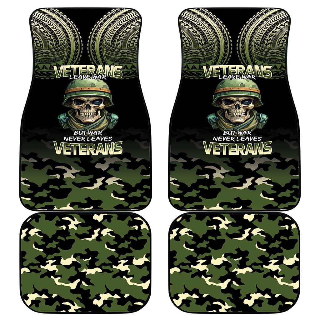Veterans Day Car Mats War Never Leaves A Veteran Proud Military LT9 - Polynesian Pride