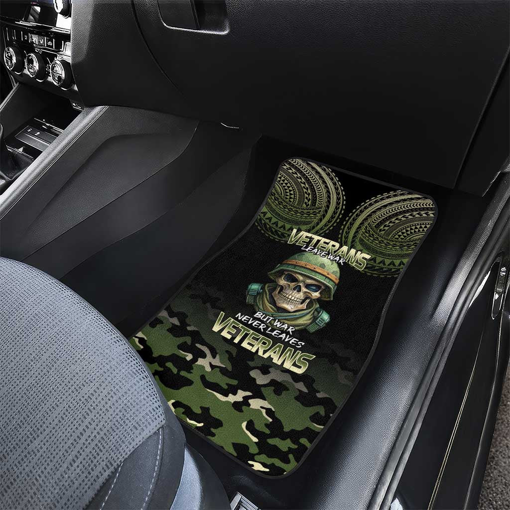 Veterans Day Car Mats War Never Leaves A Veteran Proud Military LT9 - Polynesian Pride