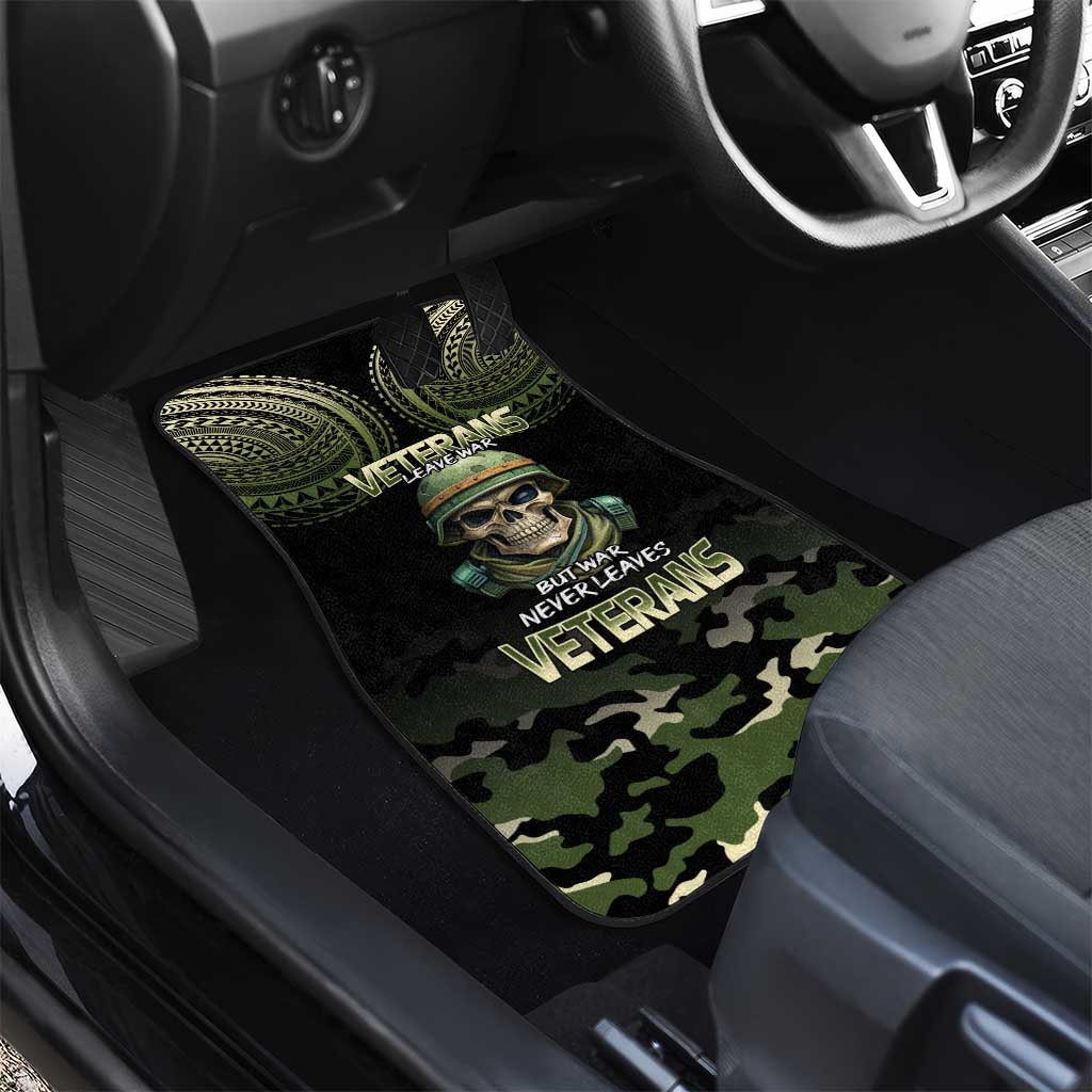 Veterans Day Car Mats War Never Leaves A Veteran Proud Military LT9 - Polynesian Pride