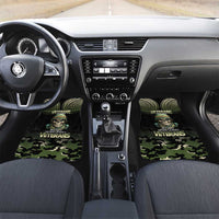 Veterans Day Car Mats War Never Leaves A Veteran Proud Military LT9 Set 2pcs - Front Black - Polynesian Pride
