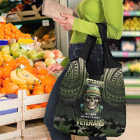 Veterans Day Grocery Bag War Never Leaves A Veteran Proud Military LT9 - Polynesian Pride