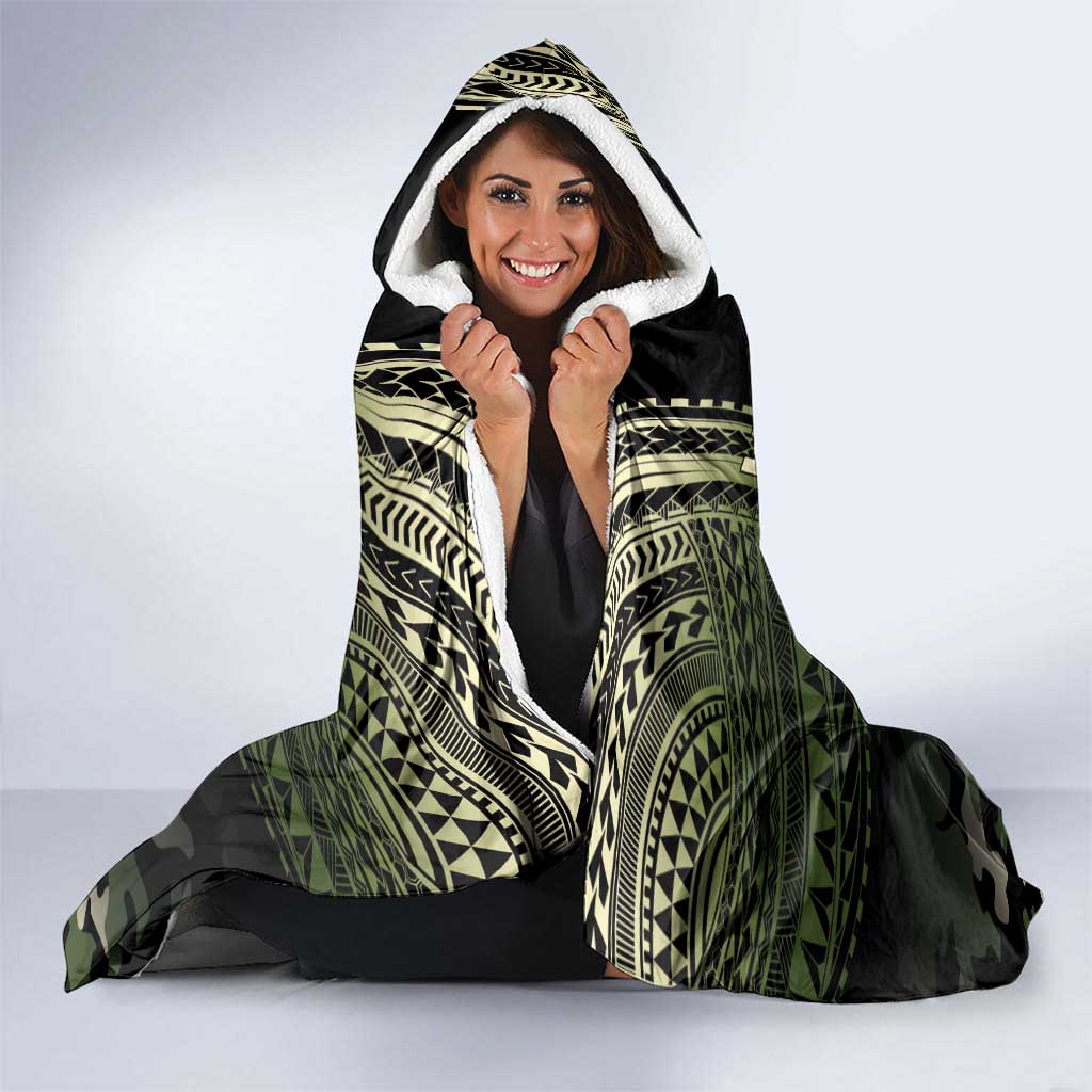 Veterans Day Hooded Blanket War Never Leaves A Veteran Proud Military LT9 - Polynesian Pride