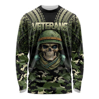 Veterans Day Long Sleeve Shirt War Never Leaves A Veteran Proud Military LT9 Unisex Black - Polynesian Pride