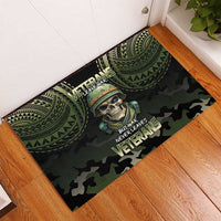 Veterans Day Rubber Doormat War Never Leaves A Veteran Proud Military LT9 - Polynesian Pride