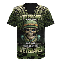 Veterans Day Rugby Jersey War Never Leaves A Veteran Proud Military LT9 - Polynesian Pride