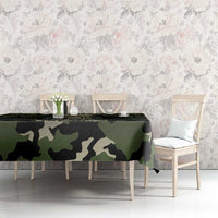 Veterans Day Tablecloth War Never Leaves A Veteran Proud Military LT9 - Polynesian Pride