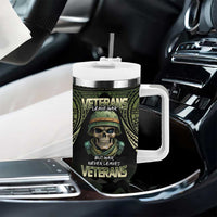 Veterans Day Tumbler With Handle War Never Leaves A Veteran Proud Military LT9 - Polynesian Pride