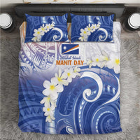 Marshall Islands Manit Day Bedding Set Plumeria and Polynesian Tribal LT9 White - Polynesian Pride