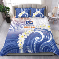 Marshall Islands Manit Day Bedding Set Plumeria and Polynesian Tribal LT9 - Polynesian Pride