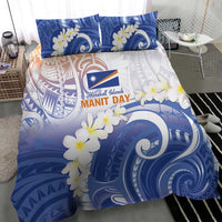 Marshall Islands Manit Day Bedding Set Plumeria and Polynesian Tribal LT9 - Polynesian Pride