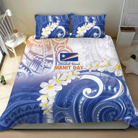 Marshall Islands Manit Day Bedding Set Plumeria and Polynesian Tribal LT9 - Polynesian Pride