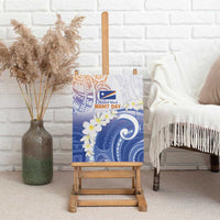 Marshall Islands Manit Day Canvas Wall Art Plumeria and Polynesian Tribal LT9 - Polynesian Pride