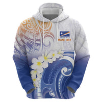 Marshall Islands Manit Day Hoodie Plumeria and Polynesian Tribal LT9 - Polynesian Pride