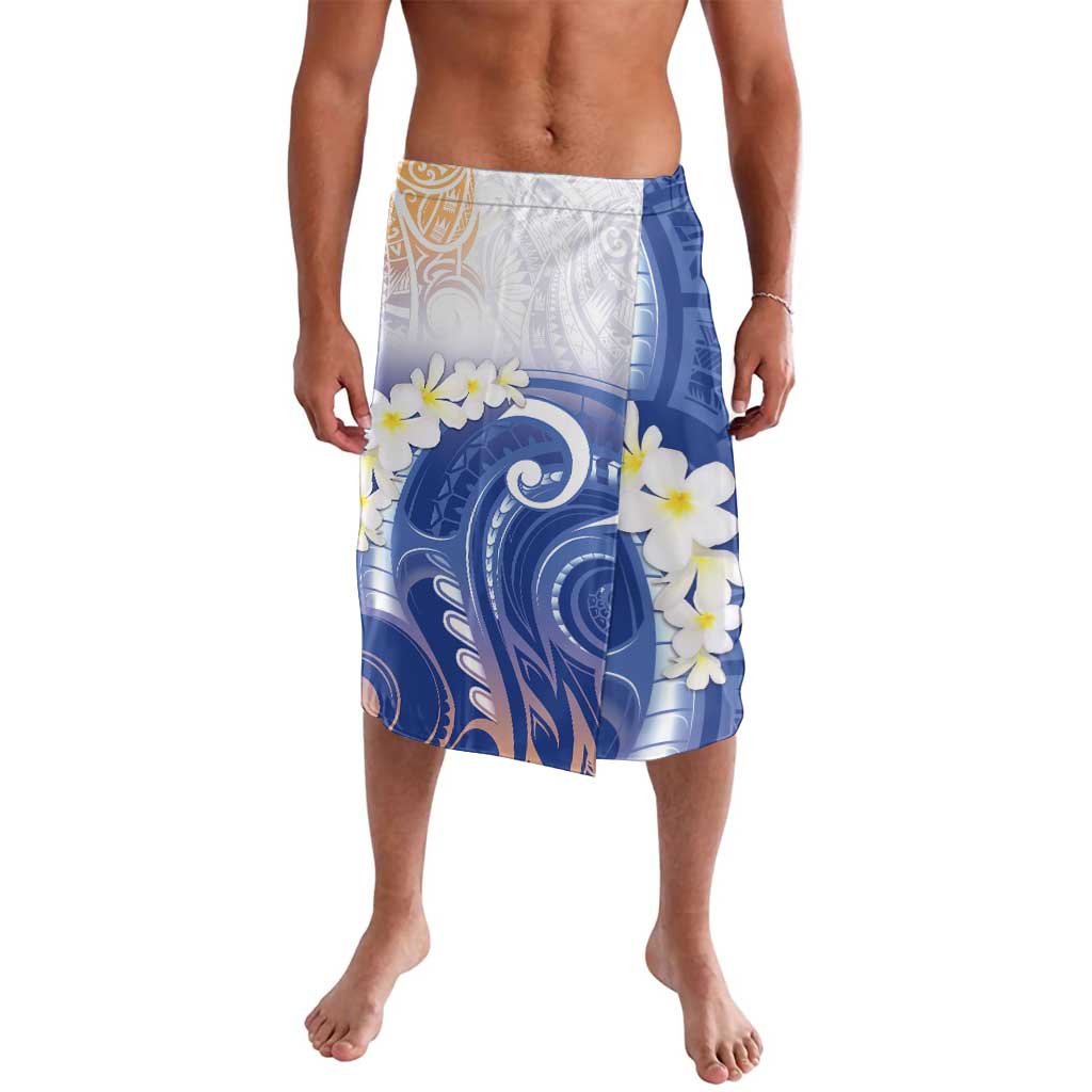Marshall Islands Manit Day Lavalava Plumeria and Polynesian Tribal LT9 White - Polynesian Pride