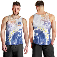 Marshall Islands Manit Day Men Tank Top Plumeria and Polynesian Tribal LT9 - Polynesian Pride