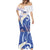 Marshall Islands Manit Day Mermaid Dress Plumeria and Polynesian Tribal