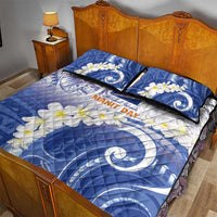 Marshall Islands Manit Day Quilt Bed Set Plumeria and Polynesian Tribal LT9 - Polynesian Pride
