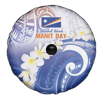 Marshall Islands Manit Day Spare Tire Cover Plumeria and Polynesian Tribal LT9 - Polynesian Pride