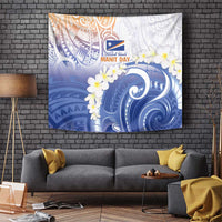 Marshall Islands Manit Day Tapestry Plumeria and Polynesian Tribal LT9 - Polynesian Pride