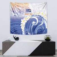 Marshall Islands Manit Day Tapestry Plumeria and Polynesian Tribal LT9 - Polynesian Pride