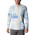 Palau 1981 Tribal Tattoo Button Sweatshirt with Belau Plumeria Flowers