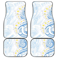 Palau 1981 Tribal Tattoo Car Mats with Belau Plumeria Flowers LT9 - Polynesian Pride