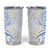 Palau 1981 Tribal Tattoo Tumbler Cup with Belau Plumeria Flowers