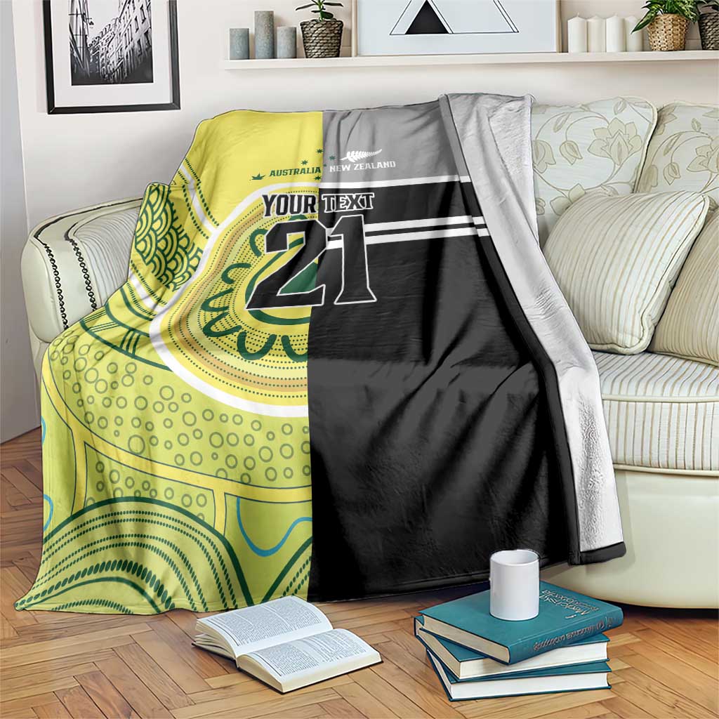 Custom Cricket AUNZ Spirit Blanket Aussie New Zealand Retro Edition LT9 Black - Polynesian Pride