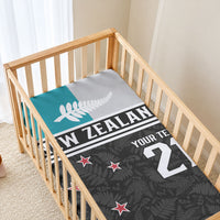 Custom NZ Cricket Pride Baby Bed Cover Silver Fern Fan Supporter Apparel LT9 - Polynesian Pride