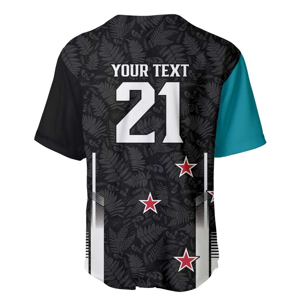 Custom NZ Cricket Pride Baseball Jersey Silver Fern Fan Supporter Apparel LT9 - Polynesian Pride