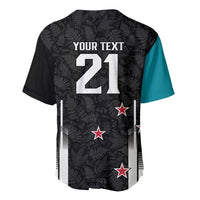 Custom NZ Cricket Pride Baseball Jersey Silver Fern Fan Supporter Apparel LT9 - Polynesian Pride