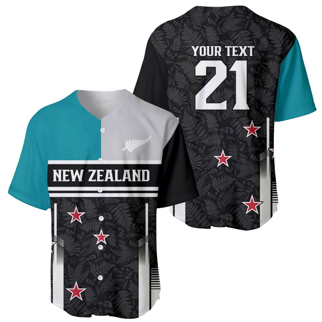 Custom NZ Cricket Pride Baseball Jersey Silver Fern Fan Supporter Apparel LT9 - Polynesian Pride
