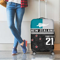 Custom NZ Cricket Pride Luggage Cover Silver Fern Fan Supporter Apparel LT9 - Polynesian Pride