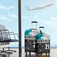 Custom NZ Cricket Pride Luggage Cover Silver Fern Fan Supporter Apparel LT9 - Polynesian Pride