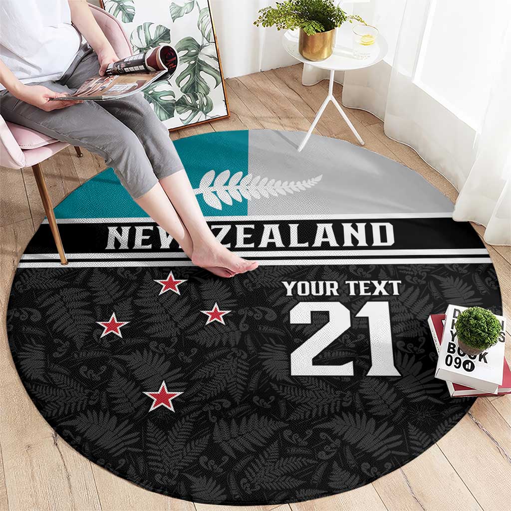 Custom NZ Cricket Pride Round Carpet Silver Fern Fan Supporter Apparel LT9 - Polynesian Pride