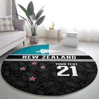 Custom NZ Cricket Pride Round Carpet Silver Fern Fan Supporter Apparel LT9 - Polynesian Pride