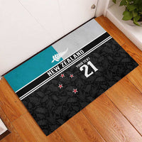 Custom NZ Cricket Pride Rubber Doormat Silver Fern Fan Supporter Apparel LT9 - Polynesian Pride