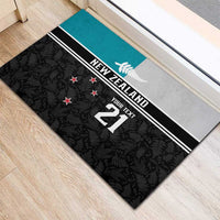 Custom NZ Cricket Pride Rubber Doormat Silver Fern Fan Supporter Apparel LT9 - Polynesian Pride