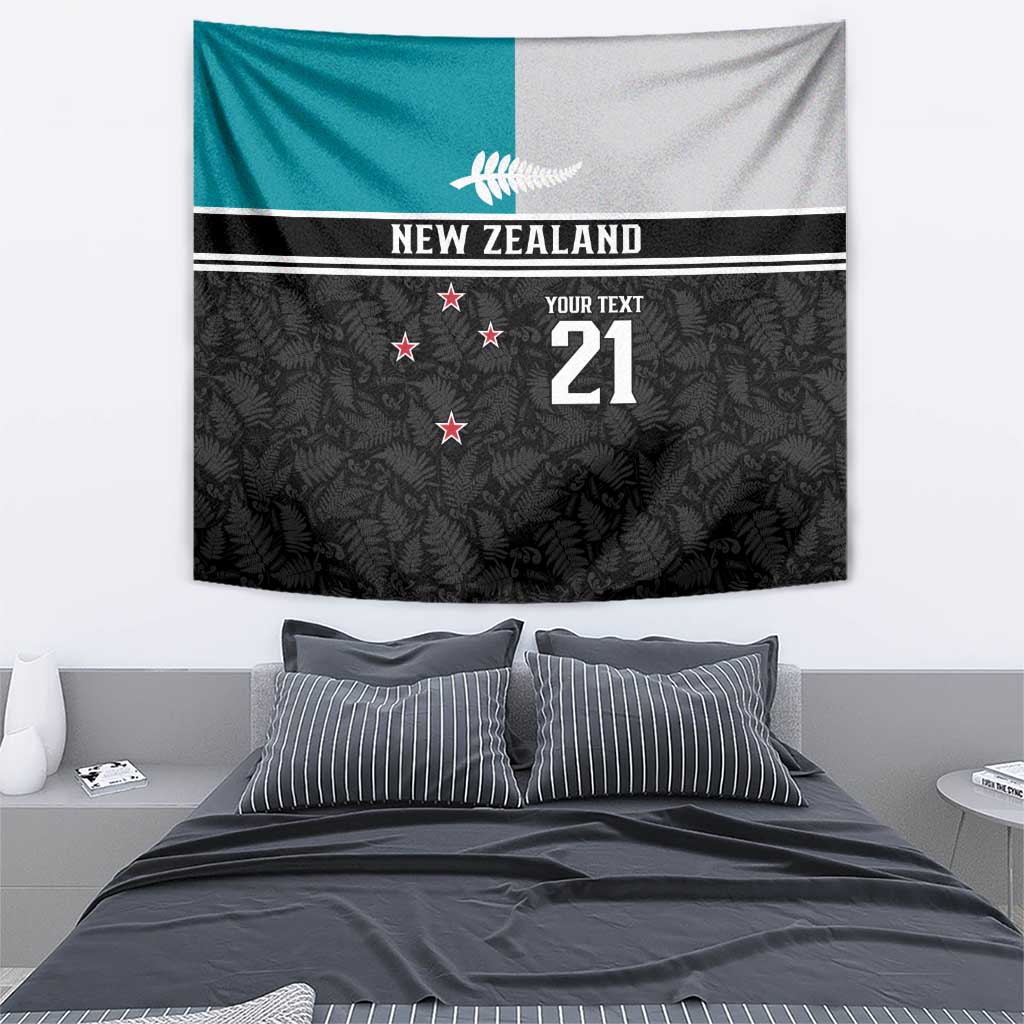 Custom NZ Cricket Pride Tapestry Silver Fern Fan Supporter Apparel LT9 - Polynesian Pride