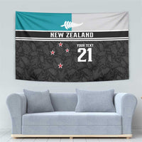 Custom NZ Cricket Pride Tapestry Silver Fern Fan Supporter Apparel LT9 - Polynesian Pride