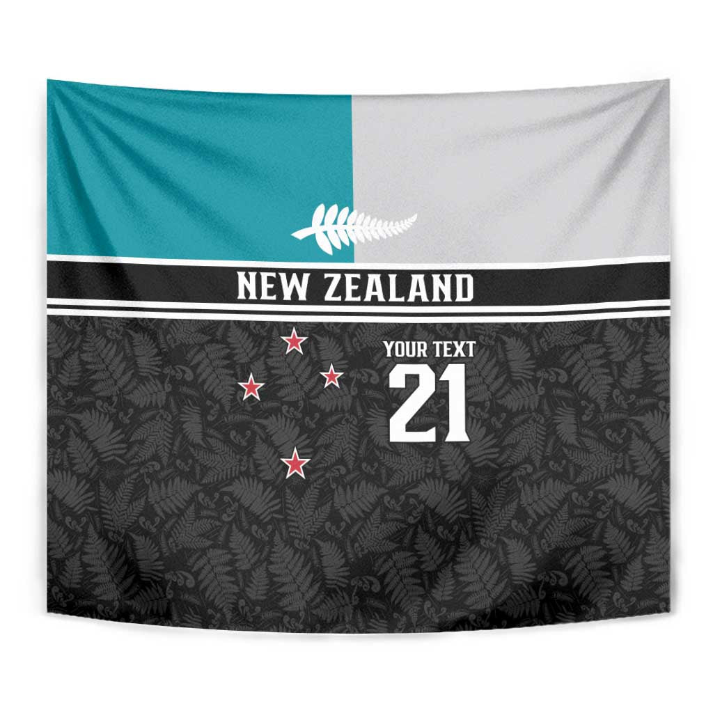 Custom NZ Cricket Pride Tapestry Silver Fern Fan Supporter Apparel LT9 - Polynesian Pride