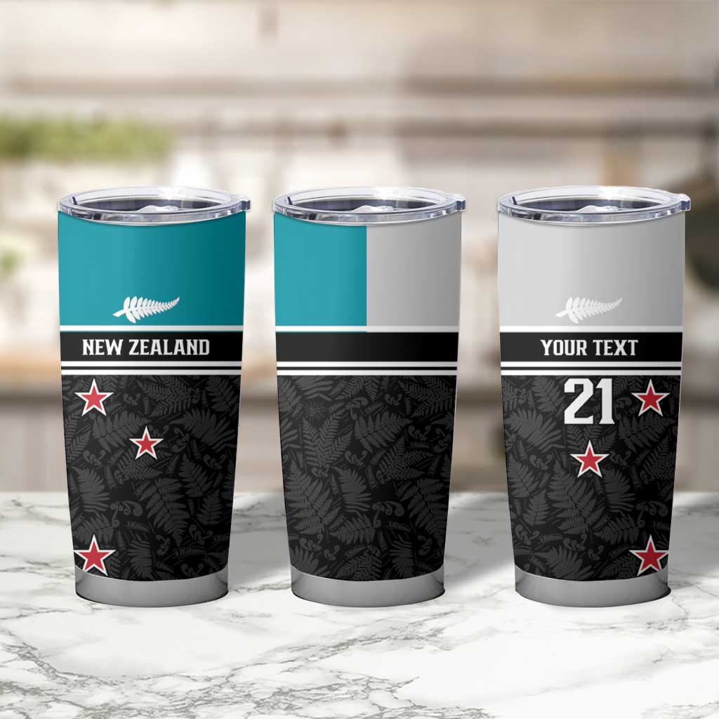 Custom NZ Cricket Pride Tumbler Cup Silver Fern Fan Supporter Apparel LT9 - Polynesian Pride
